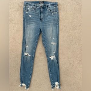 Abercrombie and Fitch distressed skinny jeans